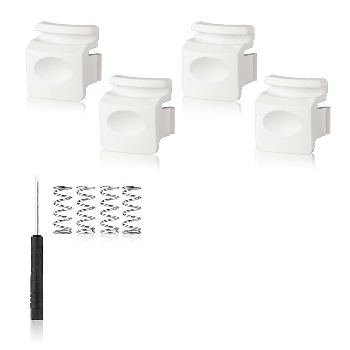 JOYHAPPST 4pcs Replacement Button for FreeSip 24oz 32oz,Water Bottle Lid Parts, Push Switch Top Cap Accessories, White