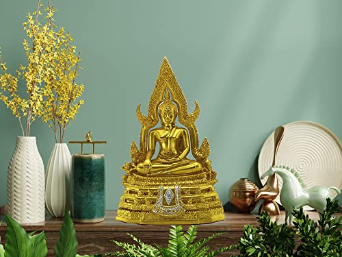 Estatua Buda Chinnaraj Tailandés 8" Dorado miniatura 5