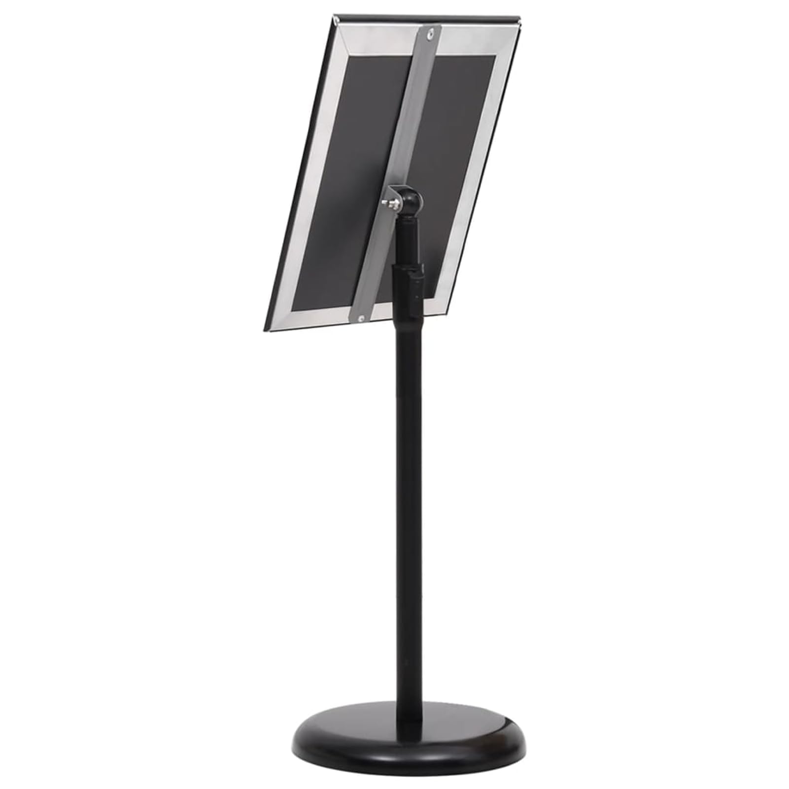 Kundenstopper Plakatständer A3, Aluminiumlegierung Schwarz, Höhenverstellbarer Infoständer mit PVC-Folie, für Restaurant Büro Schaufenster Werbung 51206