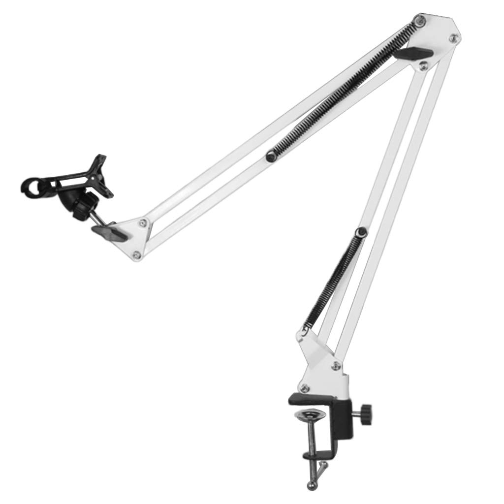 Juego de 2 soportes móviles flexibles para teléfono, brazo largo, montaje de 360 grados para cama, escritorio, color blanco