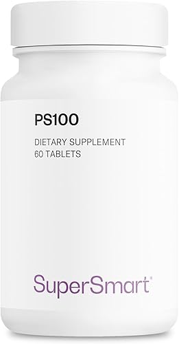 Supersmart - Suplemento PS100 de 300 mg por día (fosfatidilserina) - Salud y protección del cerebro - Soporte de memoria | Sin OMG y sin gluten - 60