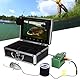 Fischfinder 30 M Unterwasser Angelkamera, Tragbarer 10 Zoll LCD , wasserdichte 1000TVL Angelkamera mit 15 Infrarotlampen, Video Fischfinder für EIS, See und Bootsangeln (92° 10
