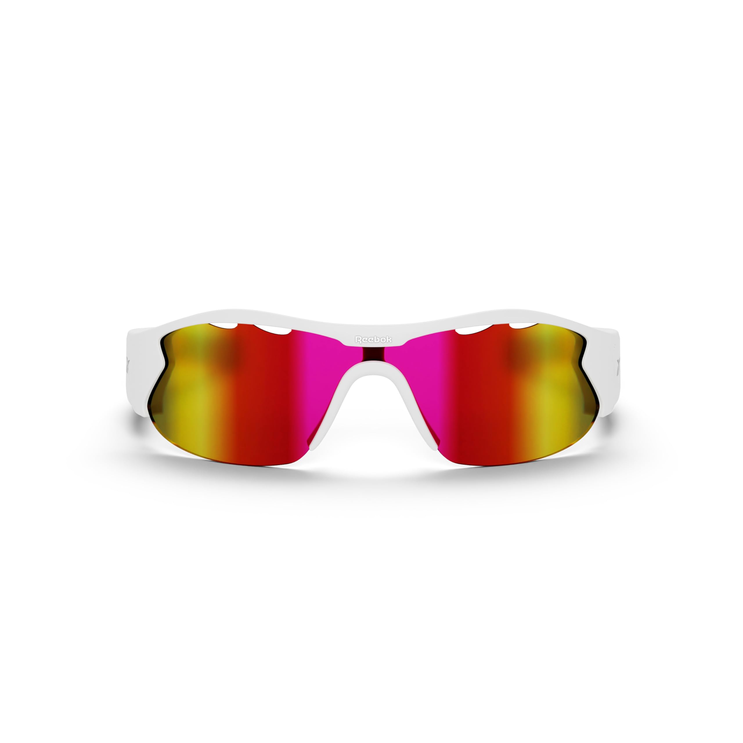 Reebok Flash Smart Audio Sunglasses, Berry Mirror Polarized Lens, Unisex, HiFi Bluetooth Sport Glasses with UV Protection - Powered by Lucyd