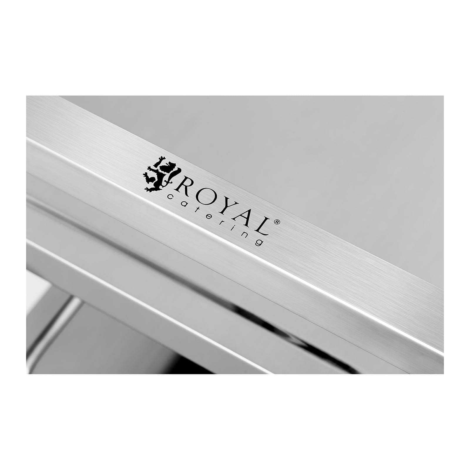 Royal Catering Carrello di Servizio Carrello Portavivande RCSW 3B (3 ripiani, Acciaio Inox, 355 kg)