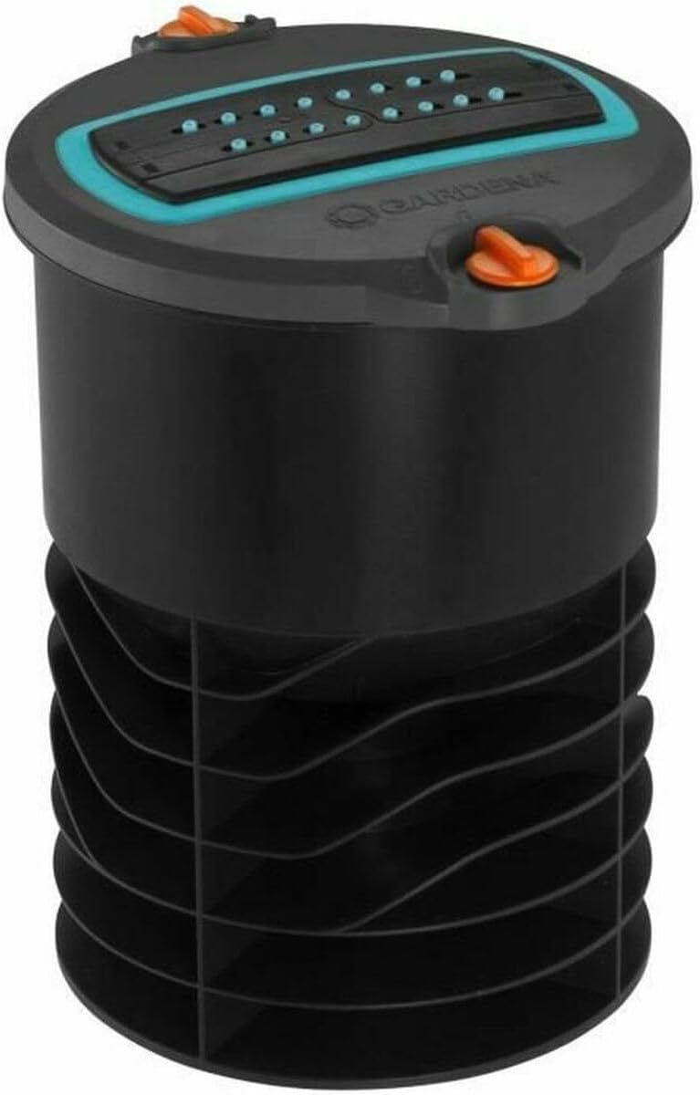 Gardena Sprinkler System Complete Set with Sversive Quadrangers OS 140: Irrigation System for Square and Rectangular Surfaces up to Max 140 m², ground level mounted (8221-20)