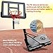 Basketball Hoop Outdoor, Pluralla 44inch Portable Basketball Hoop & Goal with 2 Wheels, Fillable Base, Free Standing Indoor, 4.9-10ft Adjustable Height Backboard for Teenagers and Adults