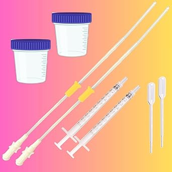 Krishco IUI Kit - Cannula (17 cm), Collection Container and Dropper (PACK of 2 Kits)
