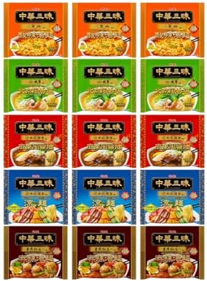 （03:30時点） 明星 中華三昧(袋)5種アソート[15個入、榮林 酸辣湯麺、赤坂璃宮 広東風醤油、中國料理北京 北京風香塩、四川飯店 担々麺、重慶飯店 麻辣湯麺、名店監修商品 高級本格中華の味わい、食べ比べ、非常食、詰め合わせ]