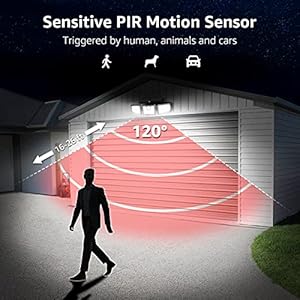 LE Solarleuchte für Außen mit Bewegungsmelder, 1000 Lumen 70 LEDs Solarlampen Aussen, IP65 Wasserdicht, 270° Beleuchtungswinkel, 360° Drehbar Solar Außenleuchte Wandleuchte für Garten Balkon Garage – Bild 4