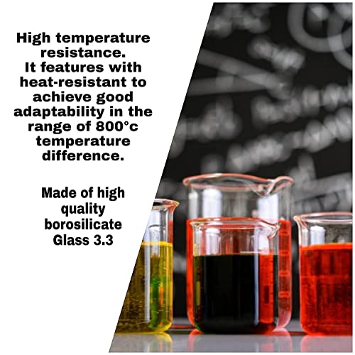 Image of Chemistry Lab 36 Items Kit - Borosilicate Glass & Plastic Beakers, Conical Flasks, Measuring Cylinders, Test Tubes & More - Equipment-only | No chemicals included | Suitable for Practicals