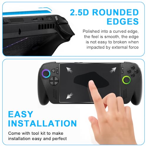 Image of ZORBES Compatible with ROG Xbox Ally Screen Protector, Gamepad HD Tempered Glass Screen Protectors Fingerprint-Proof, Anti-Scratch, High-Transparency Protective Film, Pack of 3