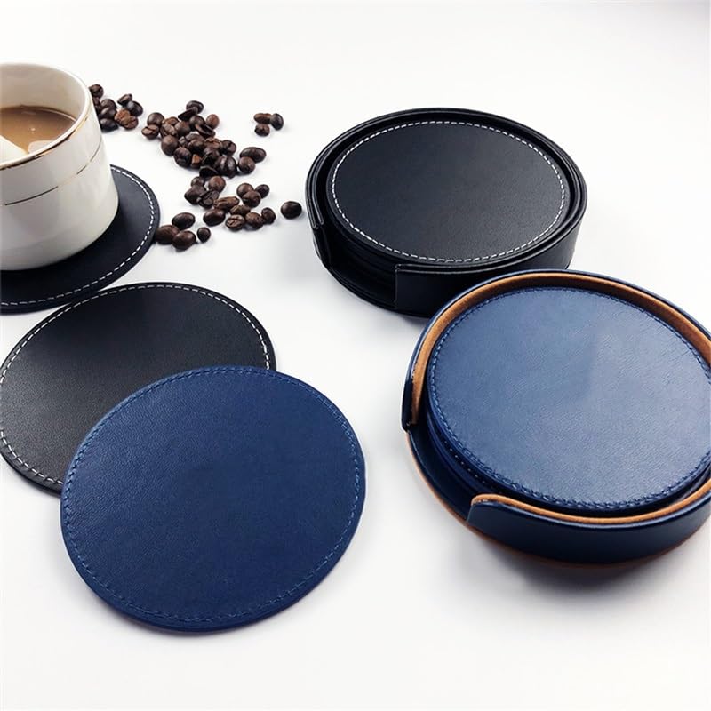 Sous-verres en cuir PU cadeau idéal décoration maison - 4