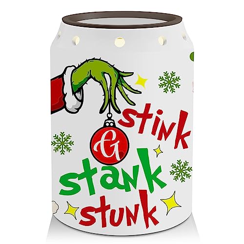 Banana King Christmas Wax Warmer, Green Christmas Decorations for Home, Ceramic Xmas Wax Melt Warmer, Xmas Decor for Living Room Kitchen Bathroom Home