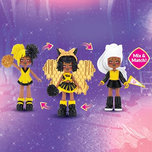 Royale High RYH0050 - School Spirit Fashion Pack Cheerleading, (1) Figur 7,5 cm, (15) Accessoires, offizielles Spielset mit digitalem Spielcode