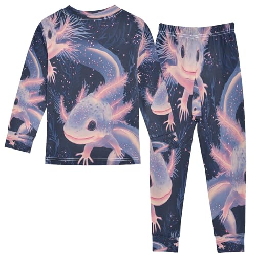 Pajama Sets Long Sleeve Aquatic Creatures with Glow Soft Comfy Sleepwear 2 Piece PJS 3-8T3