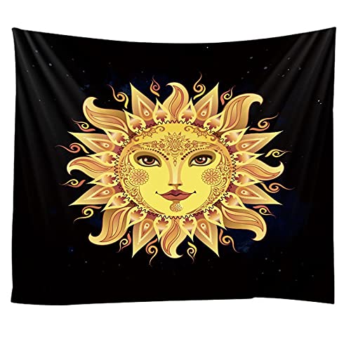 WJBABJ Śniadaniowa mandala, gobelin, makrama, do zawieszenia na ścianie, mała niebiańska psychodeliczna tapiseria (kolor: A6, rozmiar: szer. 280 cm x wys. 220 cm)