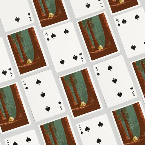 Baraja de Poker Vista Bosque Redwood, 52 cartas miniatura 4