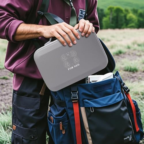 Image of VERTUS Premium Carrying Case for DJI Neo Drone, Hard Shell Travel Case for DJI Neo Drone, Rc-N3 Remote Controller, Neo Intelligent Flight Battery, Travel Carrying Bag with Shoulder Strap (Grey)