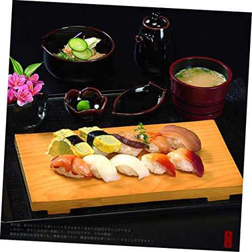 Plato japonés de bambú para sushi tamaño mediano miniatura 2