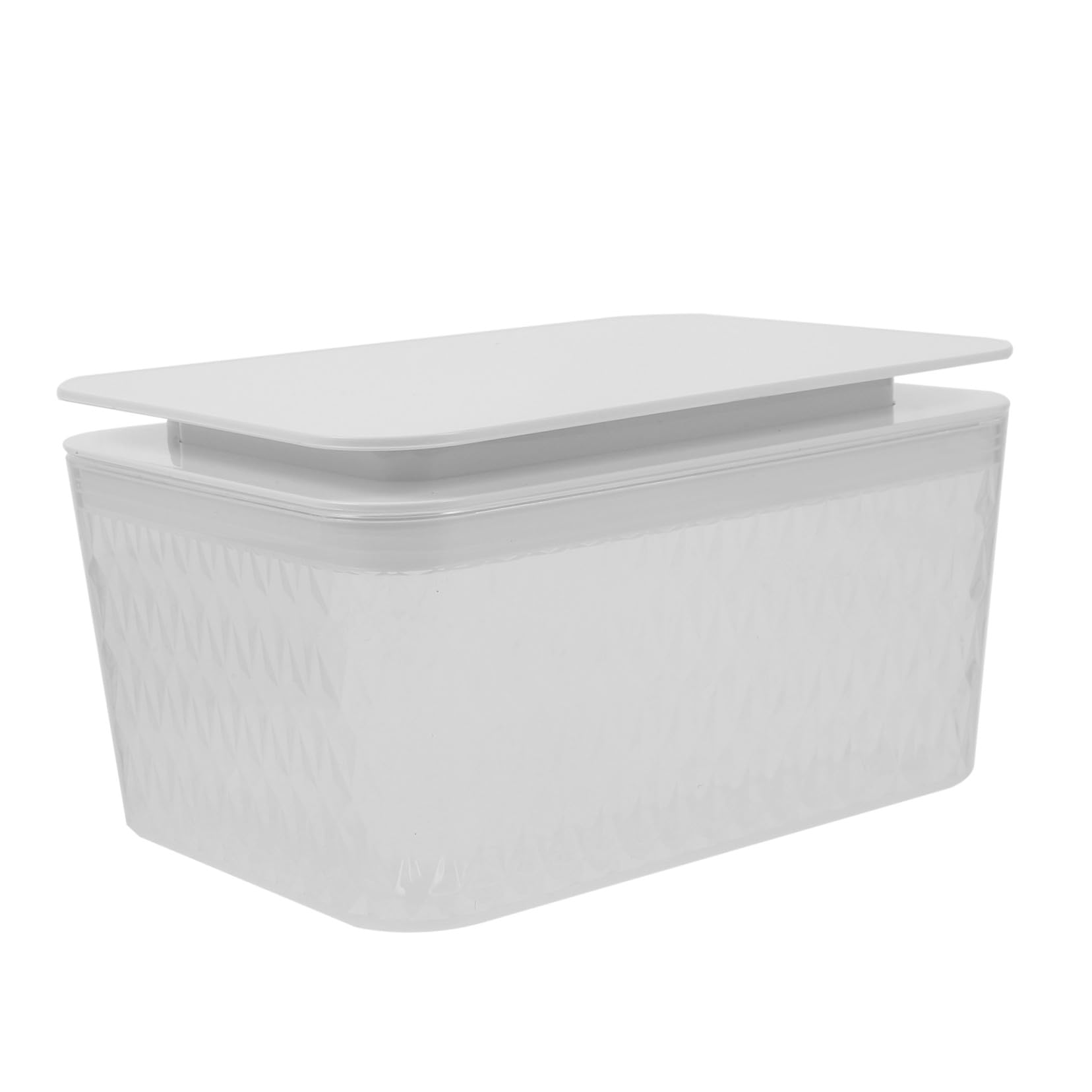 Dispensador de Toallitas para Baño Pequeño Cristal Claro, Caja de Limpieza Portátil de Plástico, Diseño Tapa, Uso Doméstico y Baño, Soporte para Pañuelos Húmedos Compacto