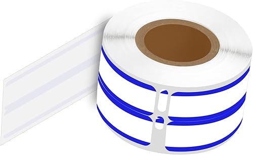 KCMYTONER 150 rollos 30275 LabelWriter 2-UP Etiquetas blancas con rayas azules de 916 x 3-716 pulgadas (260 etiquetas por rollo) compatibles con