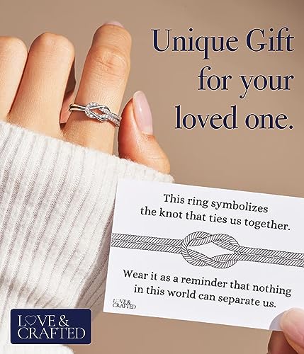 Love & Crafted Knot Ring - Adjustable Mother Daughter & Friendship Rings2