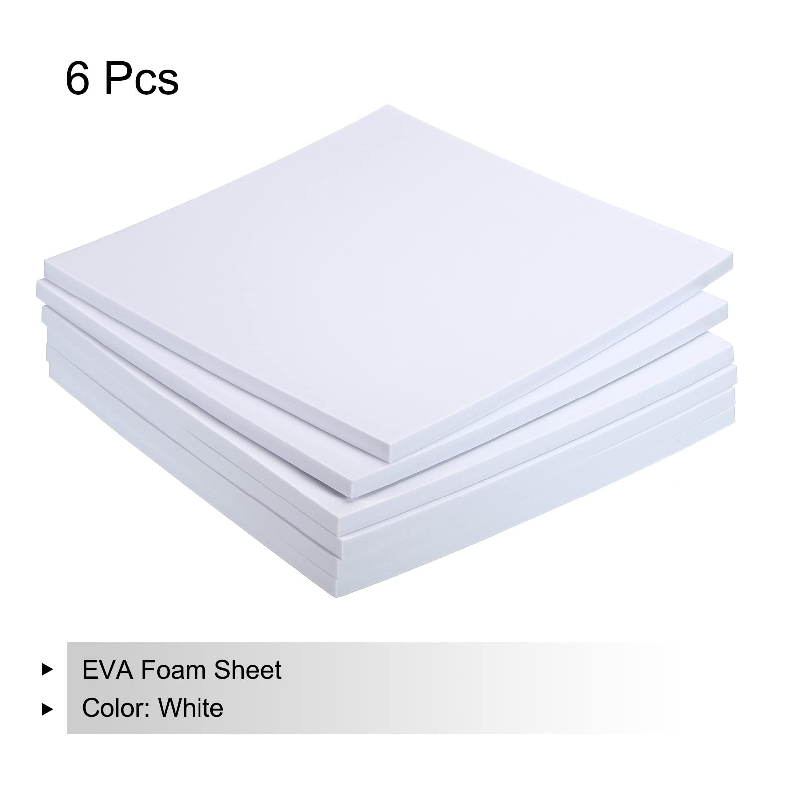 Yinxi Feuilles De Mousse Eva 3D Blanches Et Noires, Pour Broderie, épaisseur 1, Mm/2mm/3mm