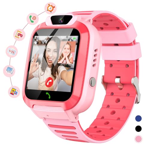 MiracDan Reloj Inteligente Niño 4G, Smartwatch Niños Reloj GPS Niños Localizador y Videollamada Teléfono SOS Chat SMS...