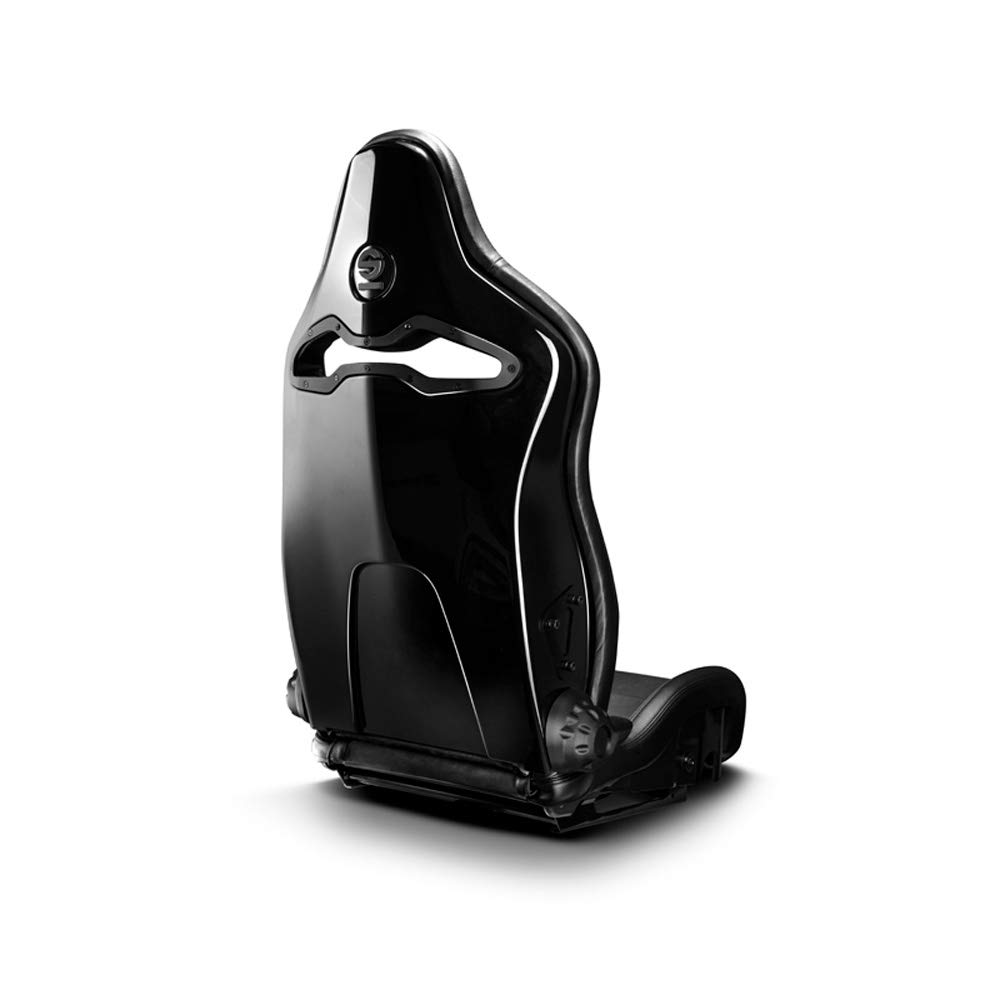 Sparco Sportsitz SP-R Schwarz Kunstleder/Mikrofiber (Verstellbare GFK Rückenlehne)