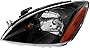 Gold Shrine For Mitsubishi Lancer Headlight Lamp 2004 2005 2006 2007 Halogen Black Trim Driver Left Side