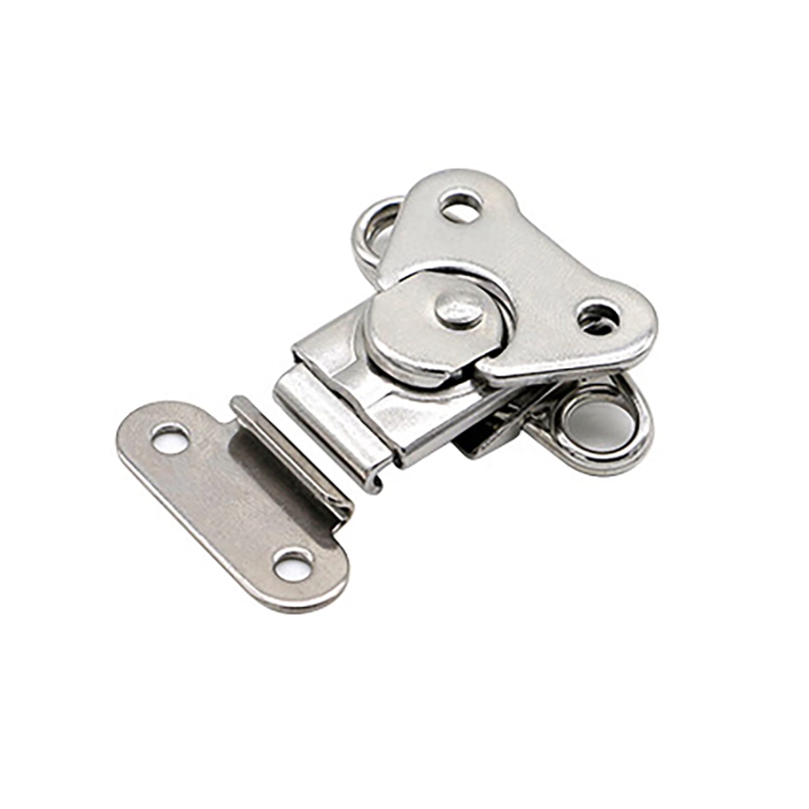 Cgjdfjhe One Color Door Lock， Stainless Steel Spring Butterfly Buckle Vintage Door Sliding Latches For Cabinet Doors Locks Loaded Toggle Latch