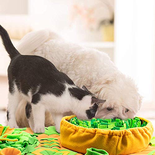 AWOOF Schnüffelteppich für Hunde Schnüffelmatte, interaktive Hundefuttermatte, langlebige Futterspiele, fördert natürliche Futtersuche, Stressabbau, für kleine, mittelgroße und große Hunde