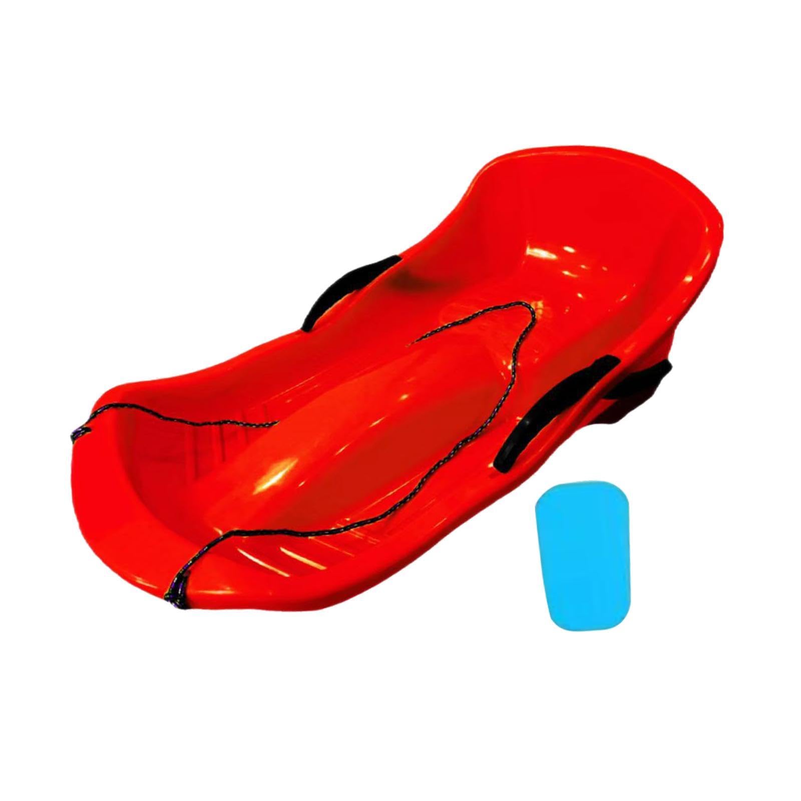 Trineo de Nieve para Niños Sled con Freno Asiento Acolchado Cuerda de Tracción Material PP Adecuado para Deslizamiento en Nieve Juegos Al Aire