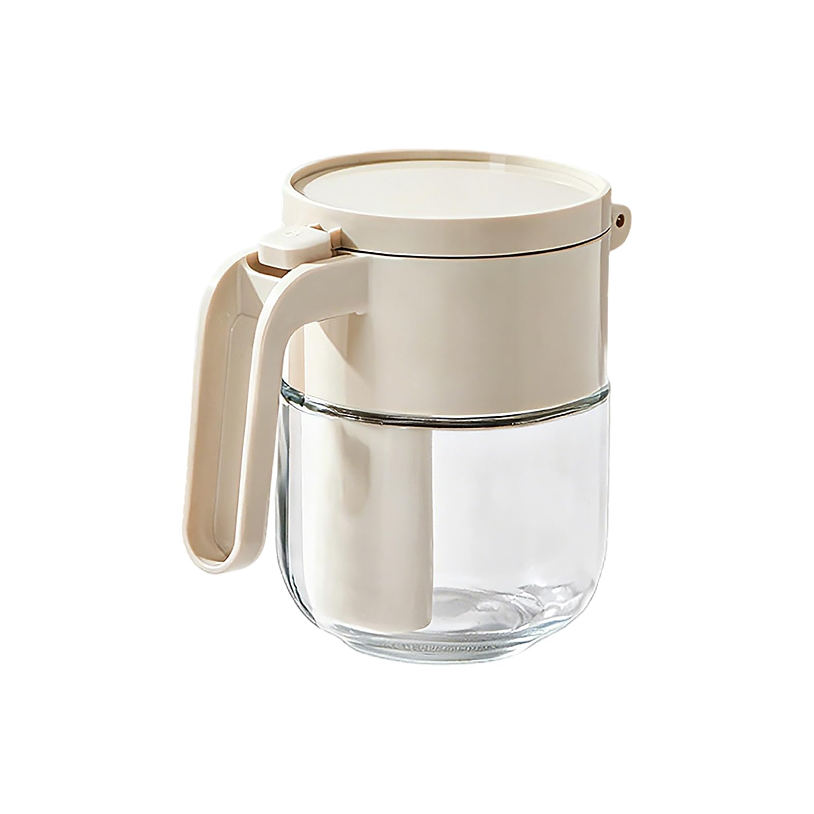 Nucelit Clear Condiment Holder with Silicone Seal for Powder and Liquid Seasonings Kitchen Countertop Essential Stackable Kitchen Seasoning Planner