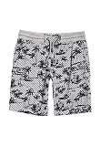 Superdry Shorts Herren AOP Washed Short Grey Marl Logo Palm, Größe:M