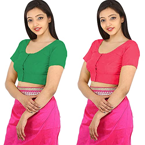 Image of Namita Women's Rubia Cotton Solid Half Sleeve Blouse