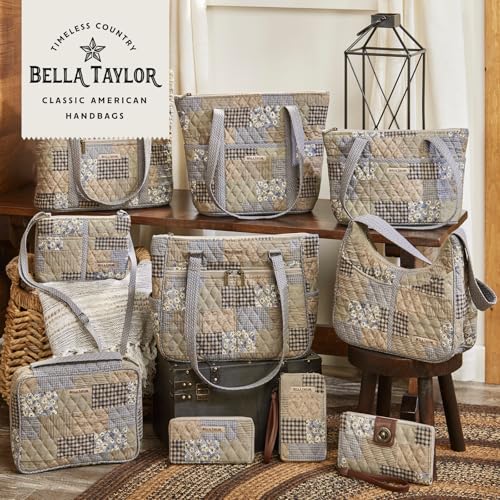 Image of Bella Taylor Simple Crossbody, Quilted Handbag for Women | Lightweight, 3-pocket compact quilted purse, hands-free carry, adjustable strap, machine washable, durable construction
