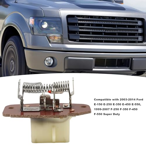Image of MDEOOSKY HVAC Blower Motor Resistor Replacement for Ford E-150 E-250 E-350 E-450 E-550 Econoline Excursion F-250 F-350 F-450 F-550 F650 F750 F53, 4C2Z19A706AA F6UZ19A706AA 4P1363 973404 973-013