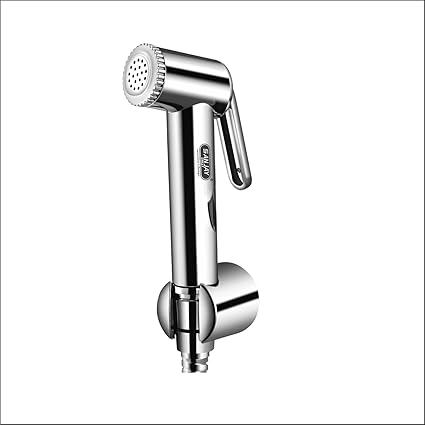 Sanjay Chilly Health Faucet Marino ABS Premium Jet Spray for Toilet | Flexible Hose and Wall Hook Spray