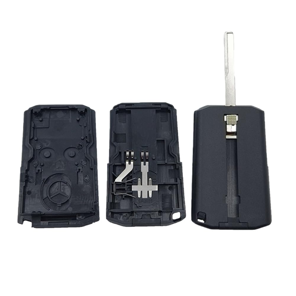 Carcasa de Repuesto para Llave de Coche con Mando a Distancia, Compatible con Modelos de vehículos seleccionados, diseño de 2 o 3 Botones