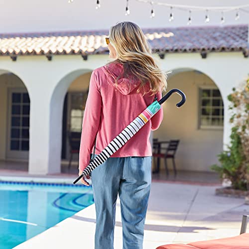 Coolibar Upf 50+ 48 Inch Calotta Fashion Umbrella - Sun Protective (One Size- Silver/Green) #TOP2