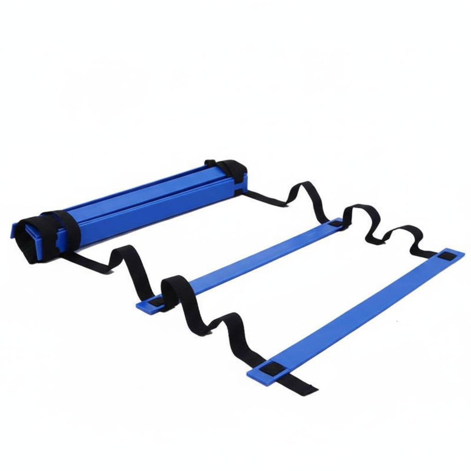 Bnf® Improves Coordination Agility Ladder Portable Footwork Training Ladder Long-Lasting Fitness Equipment Adjustable Rungs for Children, Athletes, Indoor, Home Gym, Outdoor, 3M 6 Sections, Blue Ladde-image-39