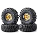 ラジコン カー 1.9インチ ビードロック ホイールリムゴムタイヤ Internal Beadlock Wheels Tires For 1 : 10 Axial scx10 d90 d110 RC車70番