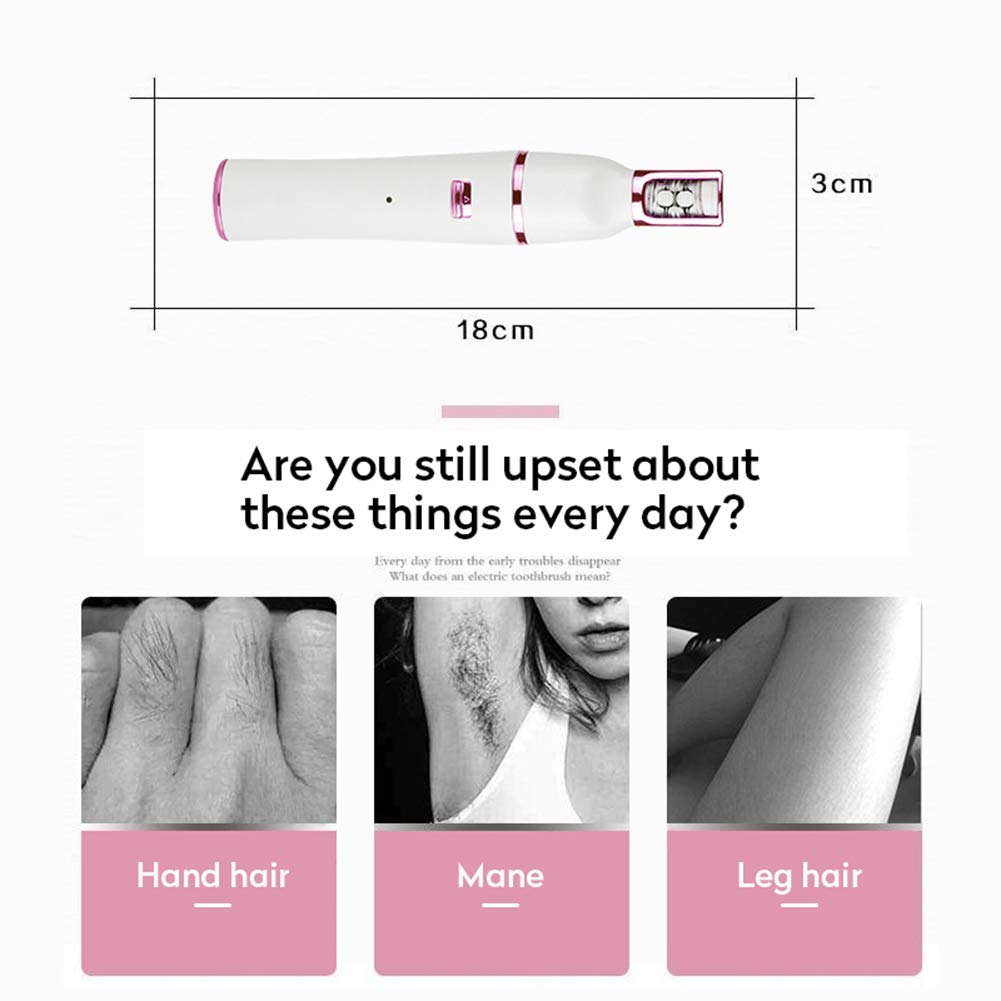 Epilatore femminile, rifinitore bikini ascellare facciale, epilatore indolore multifunzionale ricaricabile 7 in 1