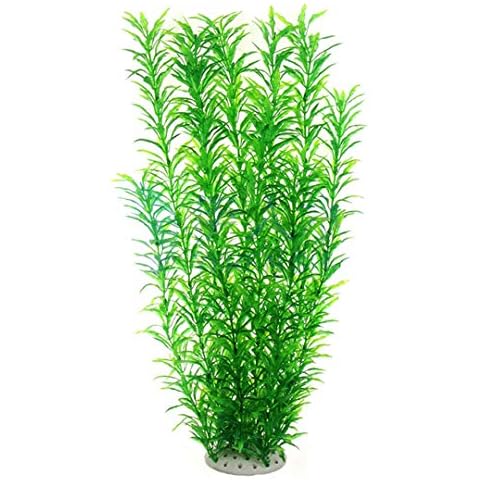 Norgail Large Aquarium Plants Artificial Plastic Fish Tank Plants Decoration Ornaments Safe for All Fish 20 Inches Tall (1) Cover