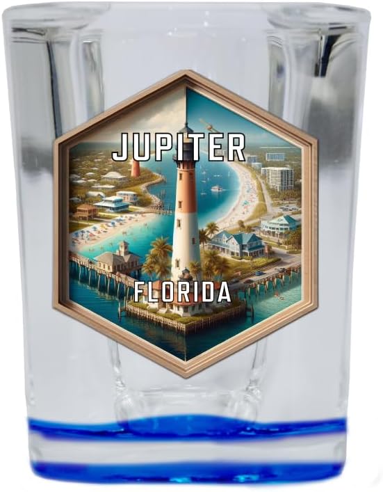 R and R Imports Jupiter Florida Souvenir Shot Glass
