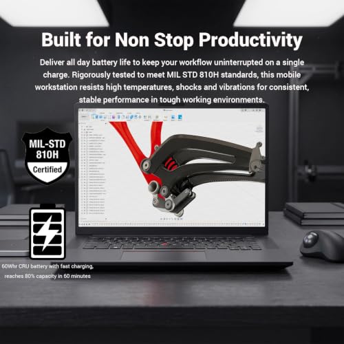Lenovo ThinkPad P14s AMD Ryzen AI 7 Pro 450 Business Laptop, 16GB + 512GB - image 8