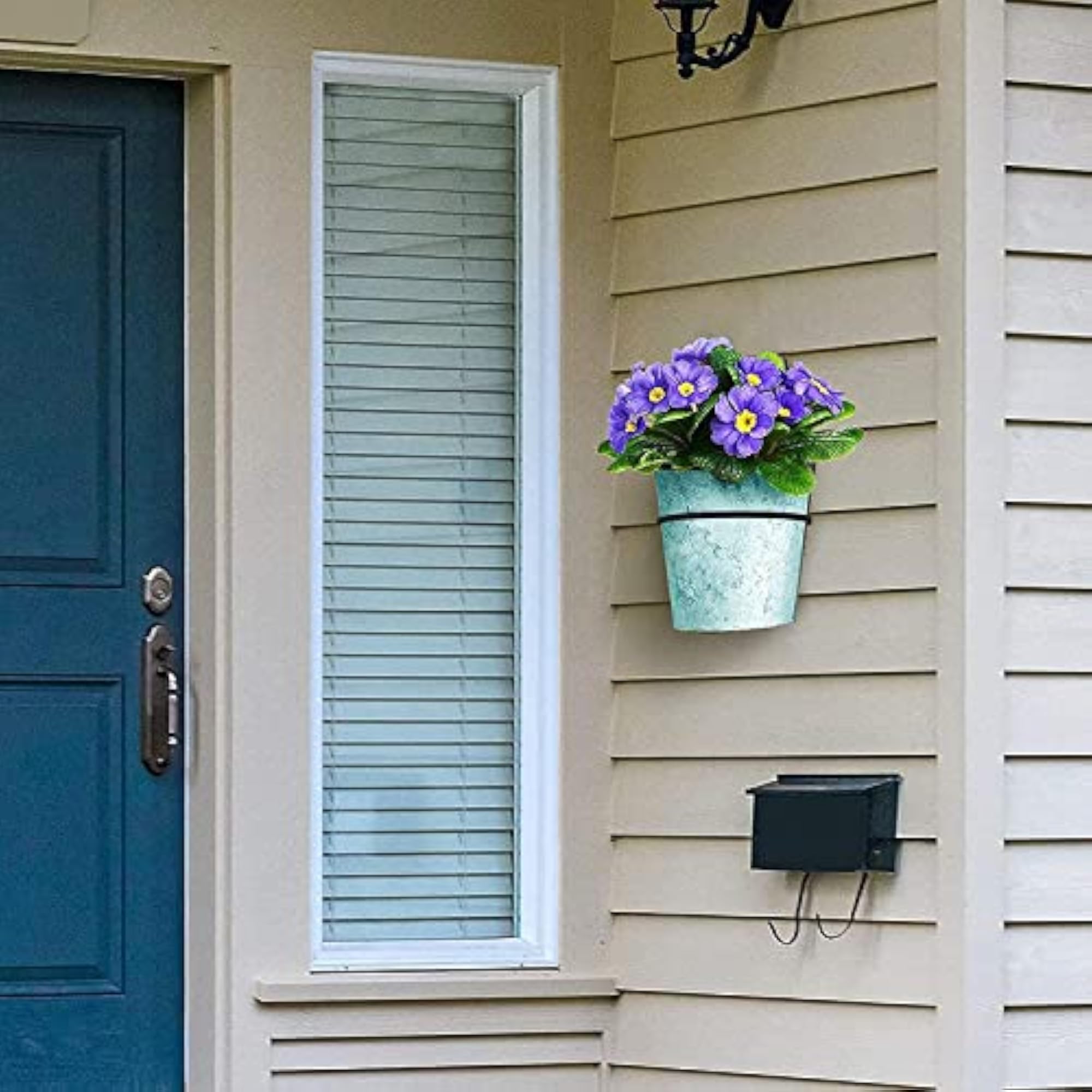 Pack of 6 Wall Mount Flower Pot Holders, Decorative