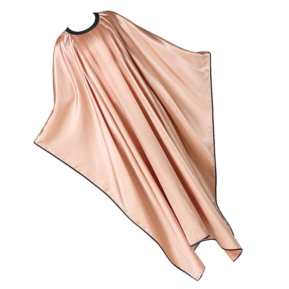 minkissy Capa de peluquería impermeable para adultos: capa ligera de salón para cortar el pelo y la permanente, protege la ropa del color y el estilo del cabello, fácil de limpiar y colocar