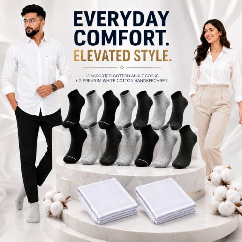 Image of MCAVOY ROME Ankle Length Cotton Socks Men & Women for Sports Unisex Multicolor Socks Ideal for Gym, Casual Wear & Running Odor Free,